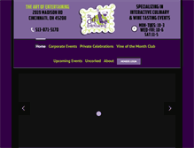 Tablet Screenshot of cincyartofentertaining.com